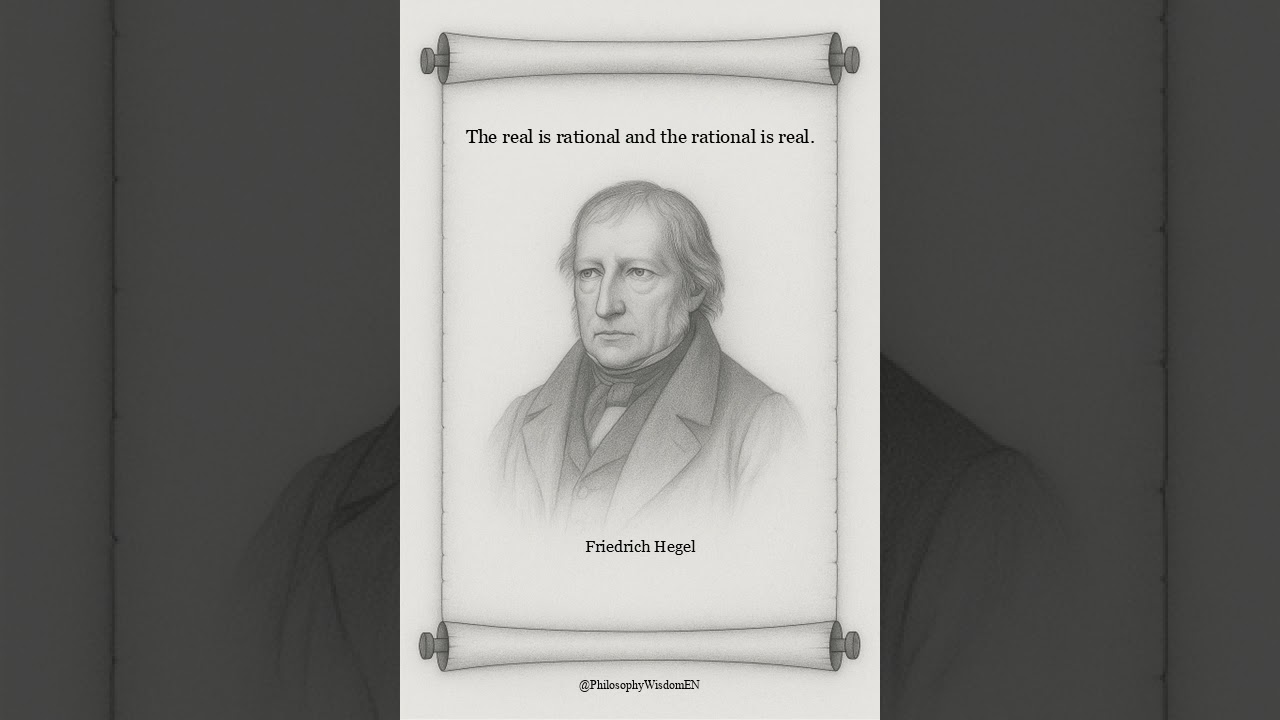 Friedrich Hegel on Reality and Reason