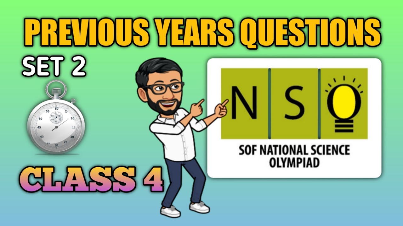 NSO Olympiad class 4 | Practice Set 2 | SOLVED PREVIOUS YEARS QUESTIONS #nso @sooscience