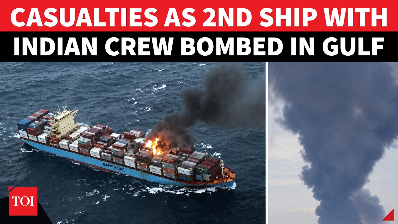 Gulf Escalation: Missile Attack Destroys Ship Near Oman Hours After Iran Bombs US Bases | WATCH