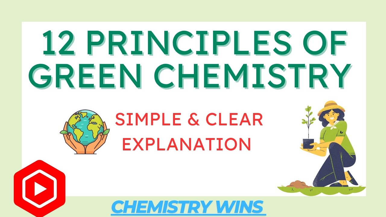 THE 12 PRINCIPLES OF GREEN CHEMISTRY @sadhanadhananjaya CHEMISTRY WINS