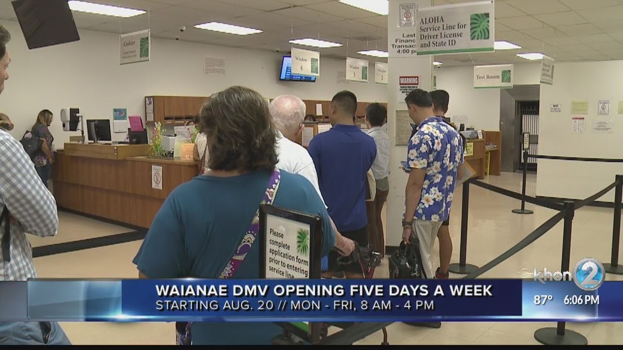 Waianae Driver Licensing Center expands operations to five days a week