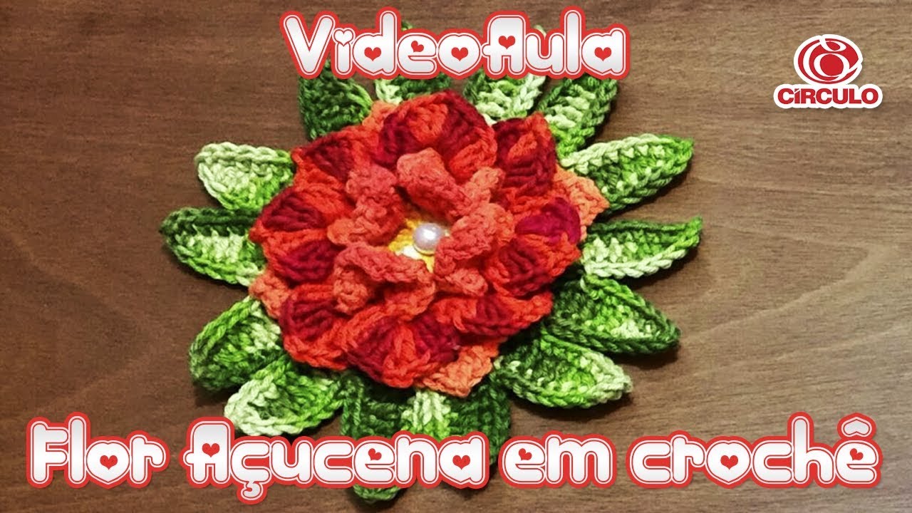 Flor Açucena em crochê