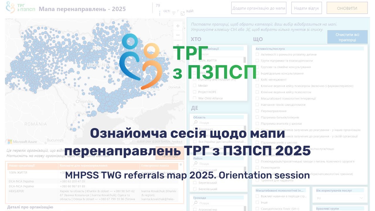 [UKR] Ознайомча сесія щодо користування мапою перенаправлення ТРГ з ПЗПСП. 18.09.25
