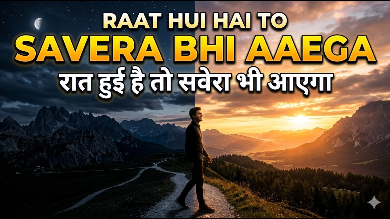  Har mat  man raat hui hai to savera bhi aaega  | Motivational Hindi Song