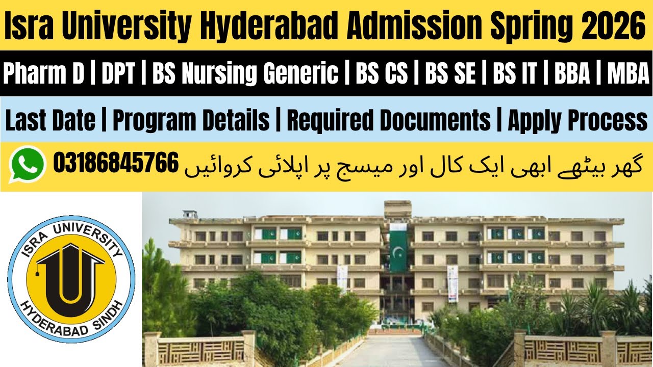 Isra University Hyderabad Admission 2025 | Isra University Hyderabad | Nursing Admission 2025