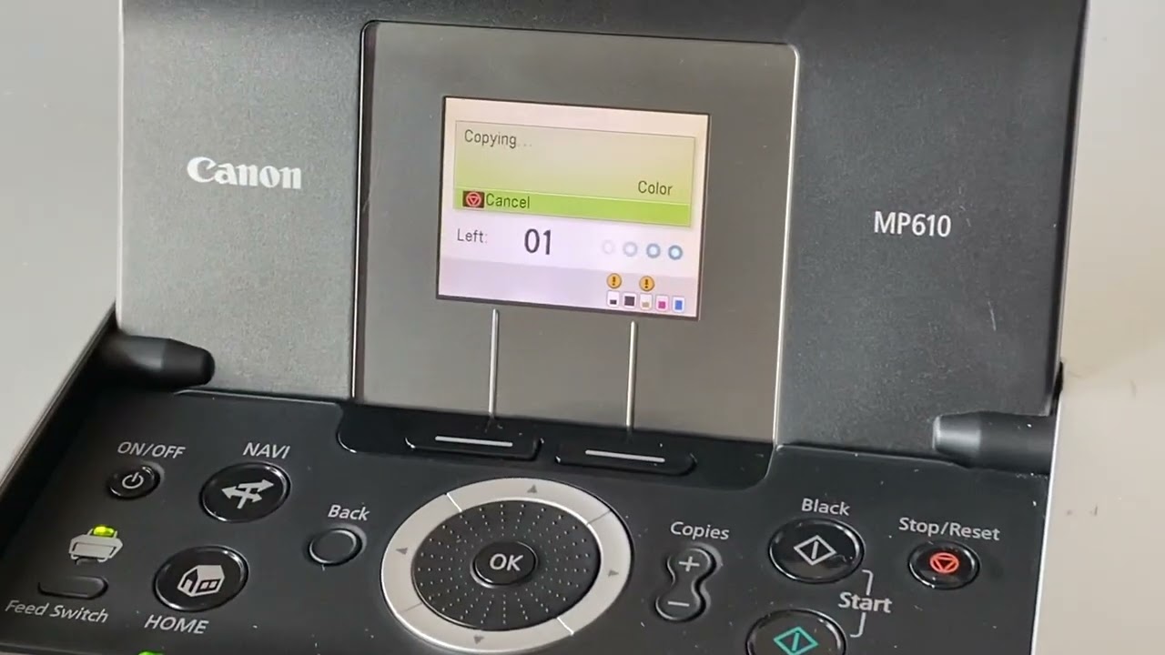 Low Count Canon Pixma MP610 All-In One Photo Printer/ Tested/ Video