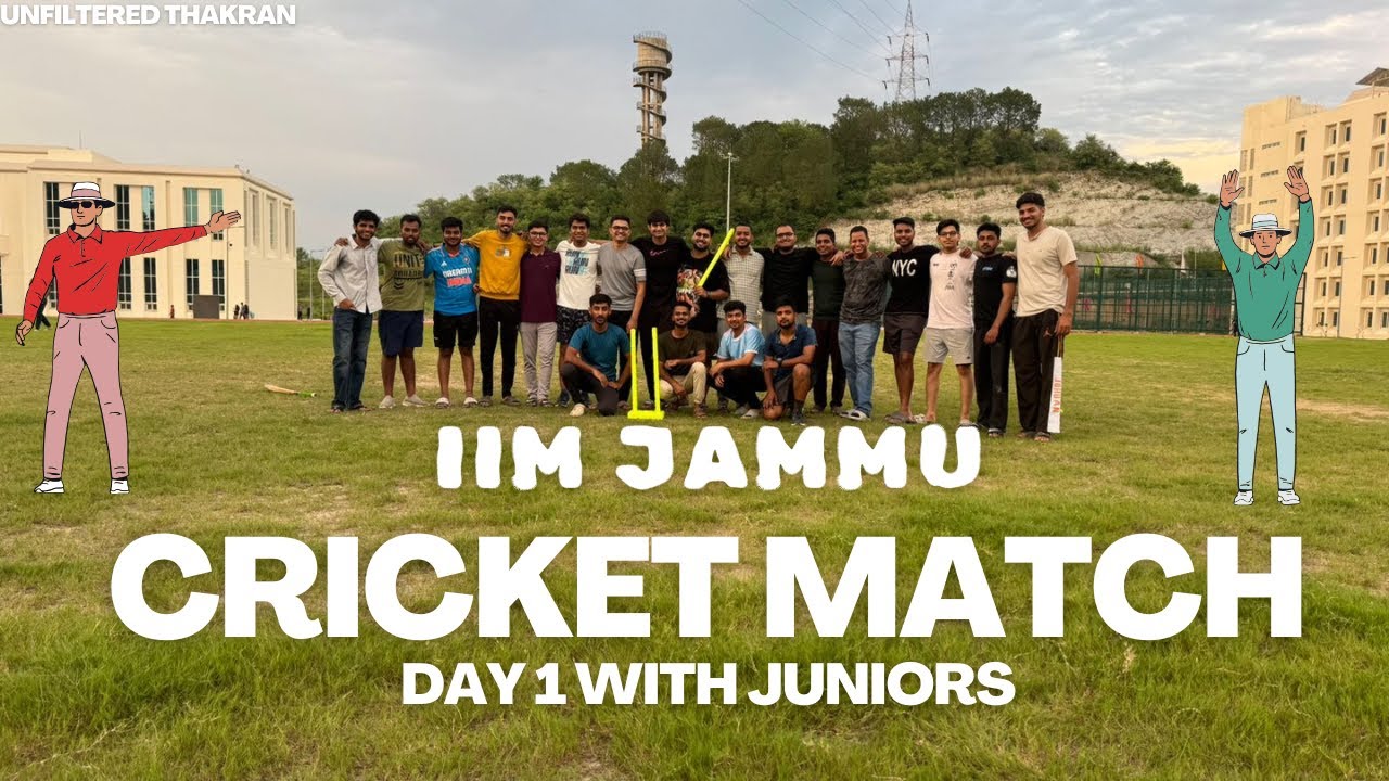 Cricket Madness with Juniors at IIM Jammu on Day 1 | Unfiltered THAKRAN