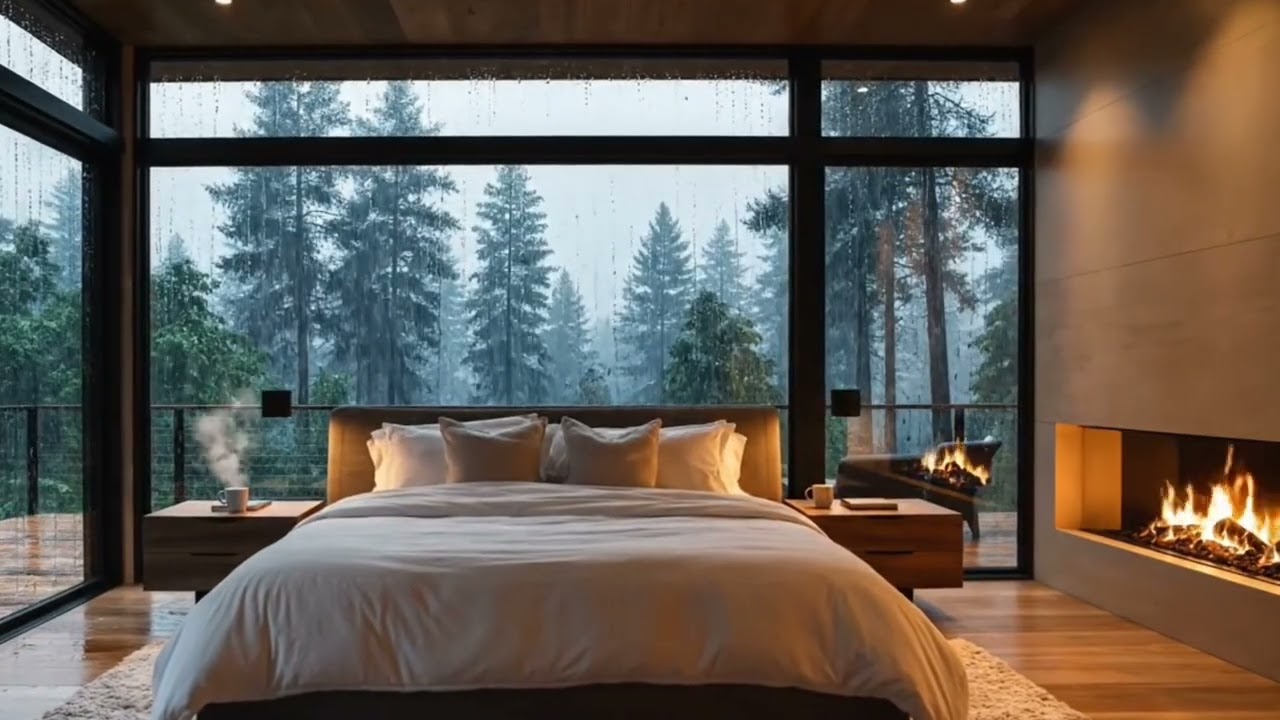 Peaceful Solitude in the Rain 🌧️ No People, No Noise, Just Rain for Sleeping