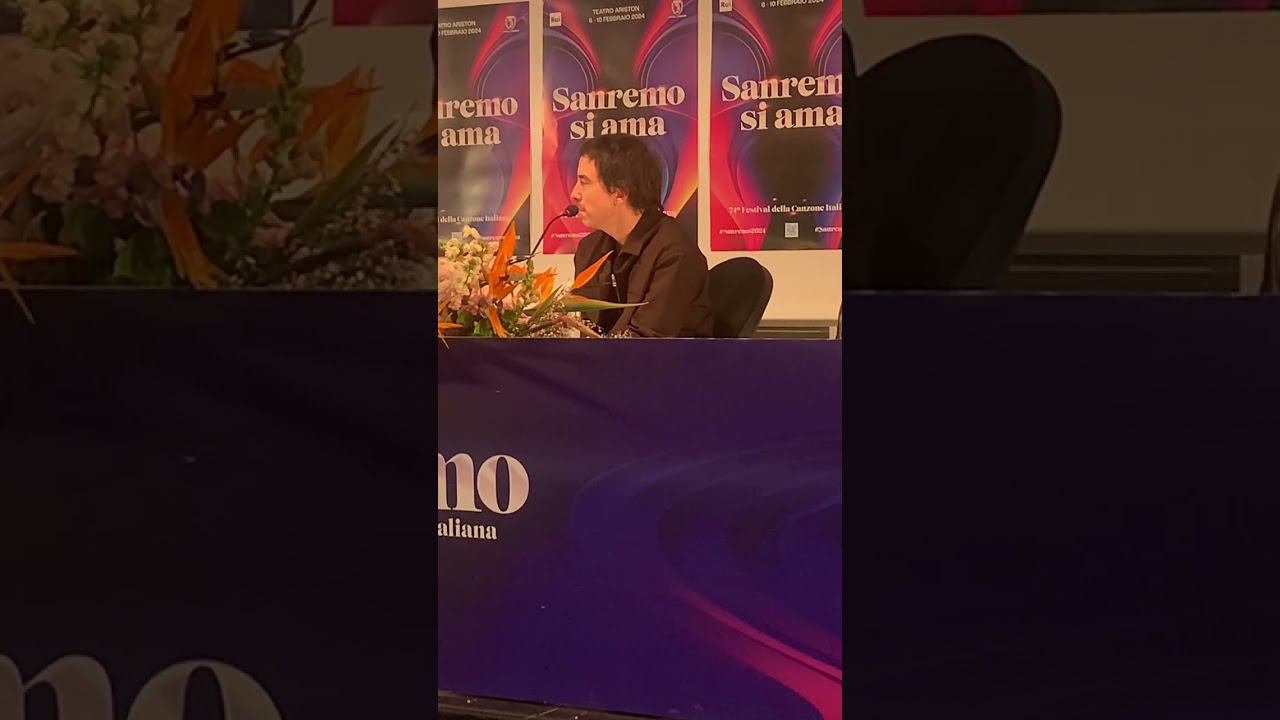 Diodato in conferenza stampa a Sanremo: fonte di poesia e ispirazione