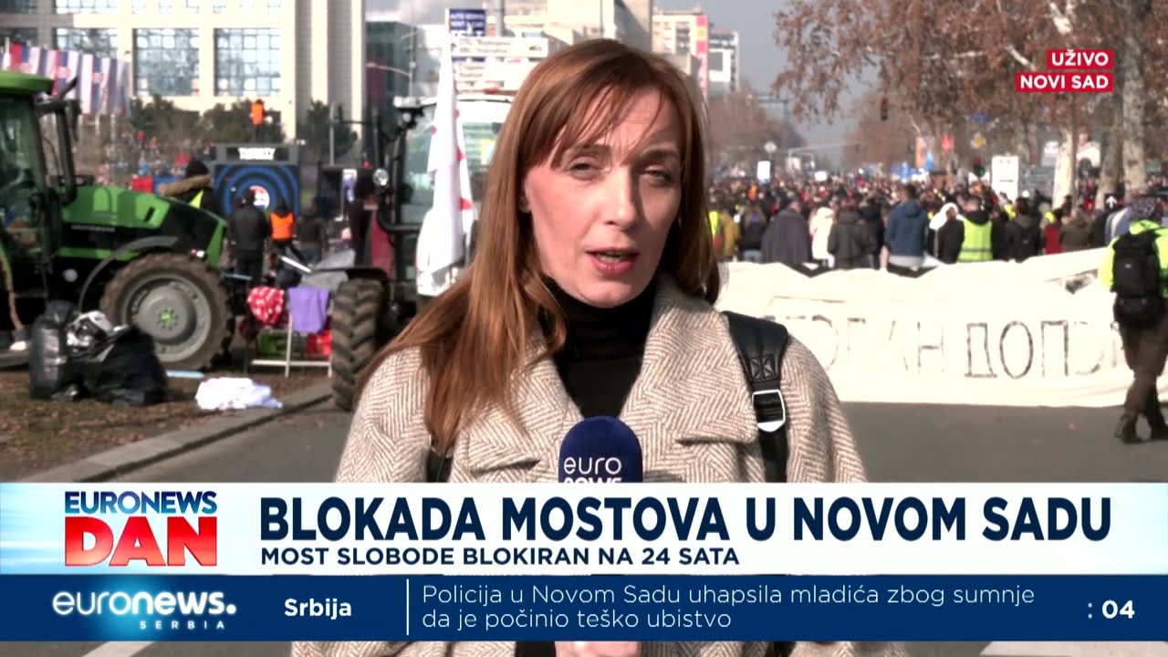 Blokada Mosta Slobode u Novom Sadu: Otvorena mogućnost produžetka blokade na još nekoliko sati
