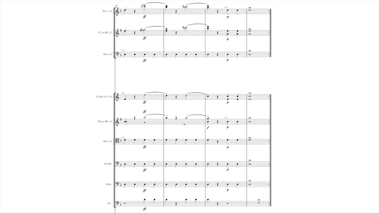 [François-Joseph Gossec] Marche lugubre in D minor (Score-Video)