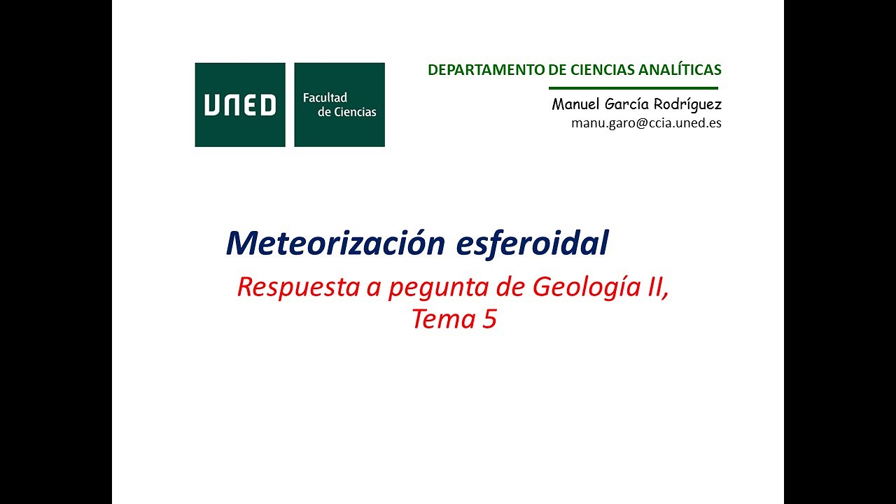 Meteorizaci&oacute;n esferoidal