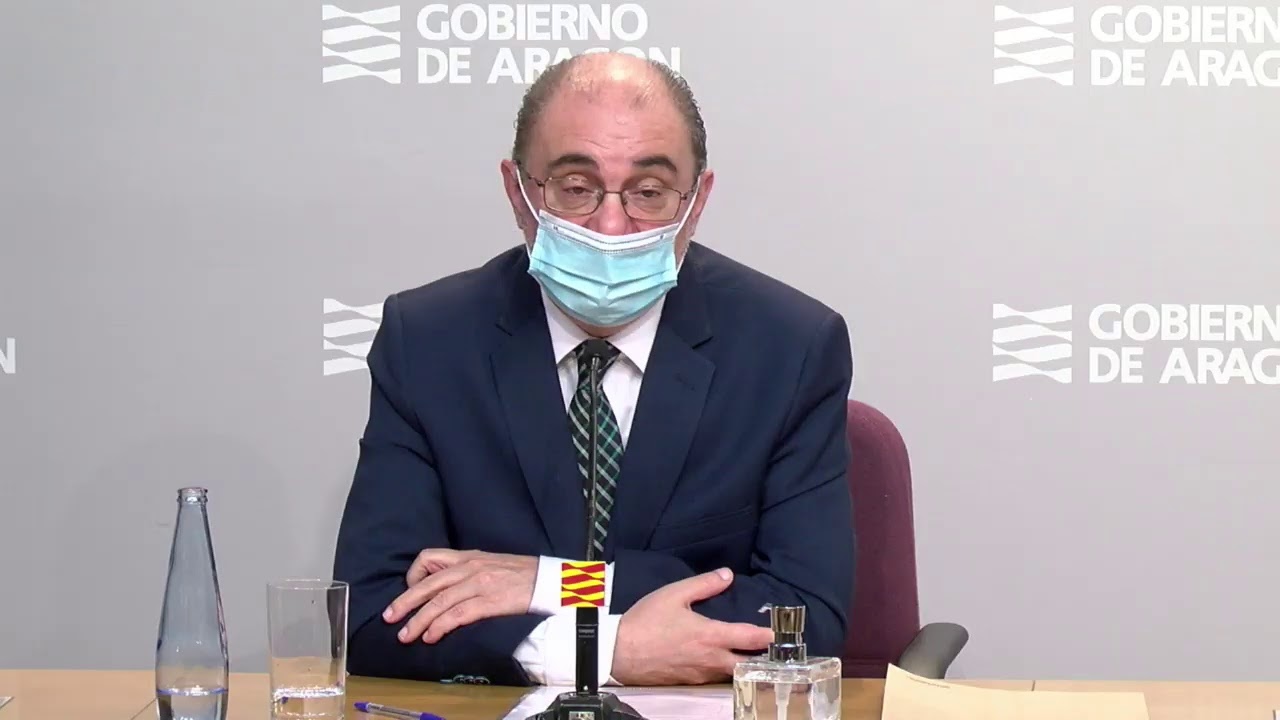 Rueda de prensa para informar sobre la actualidad del coronavirus en Aragón