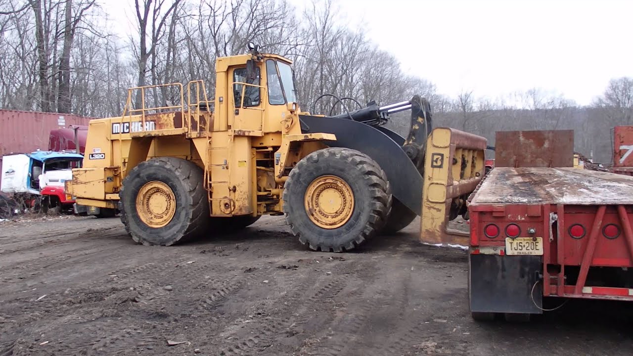 Container Loader Forks L320 Michigan Wheel Loader 100,000lb lift capcity for sale