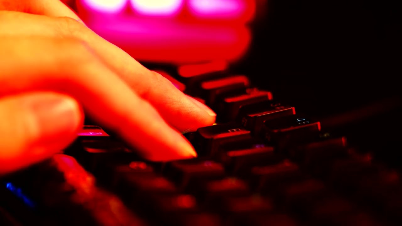 Watching My Fingers Lose Dignity on a Black Keyboard While ASMR Goes Wild Smooth Linear Switches Ref