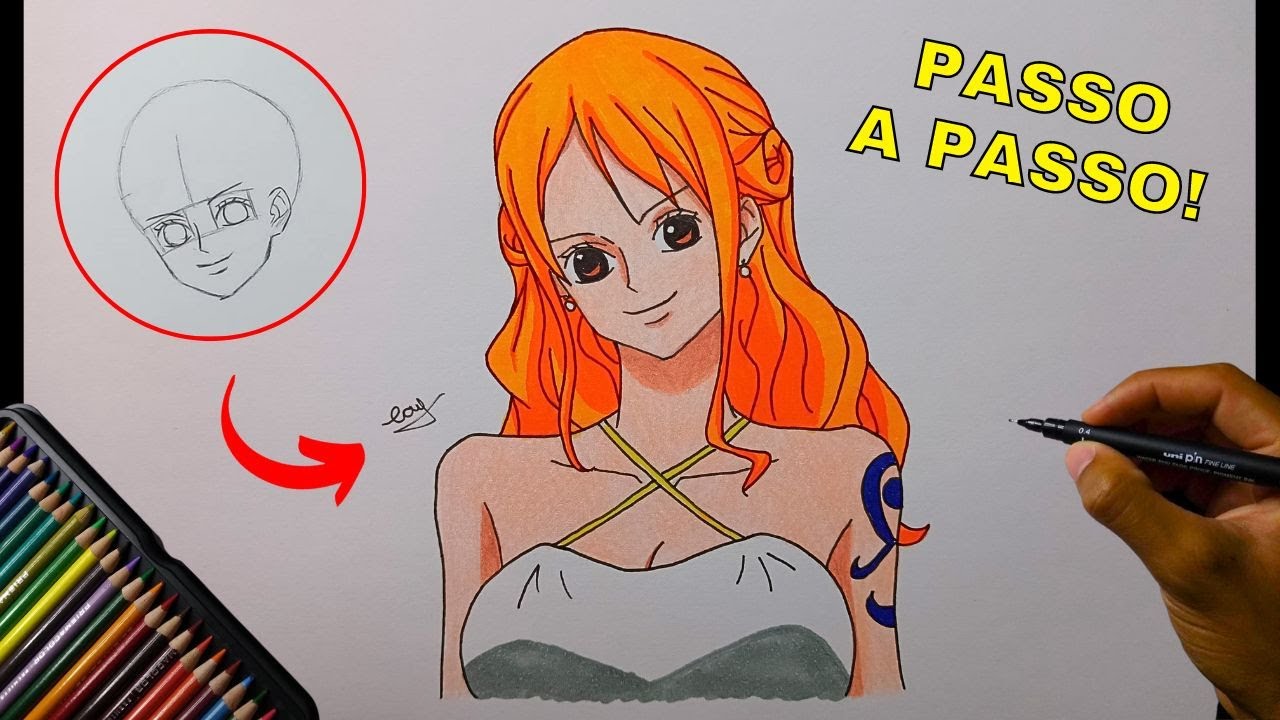 Como desenhar NAMI (One piece) | Passo a passo!