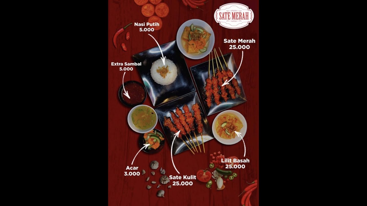 SATE MERAH : SATE DENGAN BUMBU MERAH YANG HITS DI SOLO KINI HADIR DI SEMARANG!