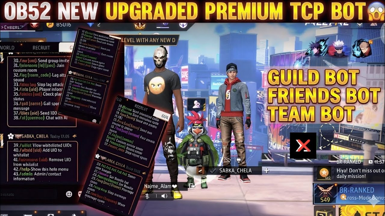 OB52 NEW TCP BOT 😊 || OB52 PREMIUM UPGRADE TCP BOT 🔥  | FREE DOWNLOAD | BESTU OFFICIAL