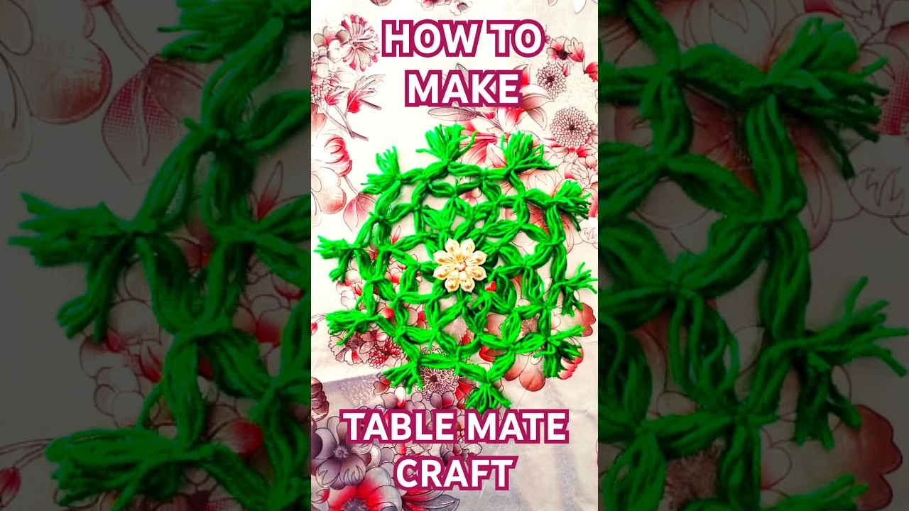 HOW TO MAKE TABLE MATE CRAFT|TABLE MATE MINICRAFT