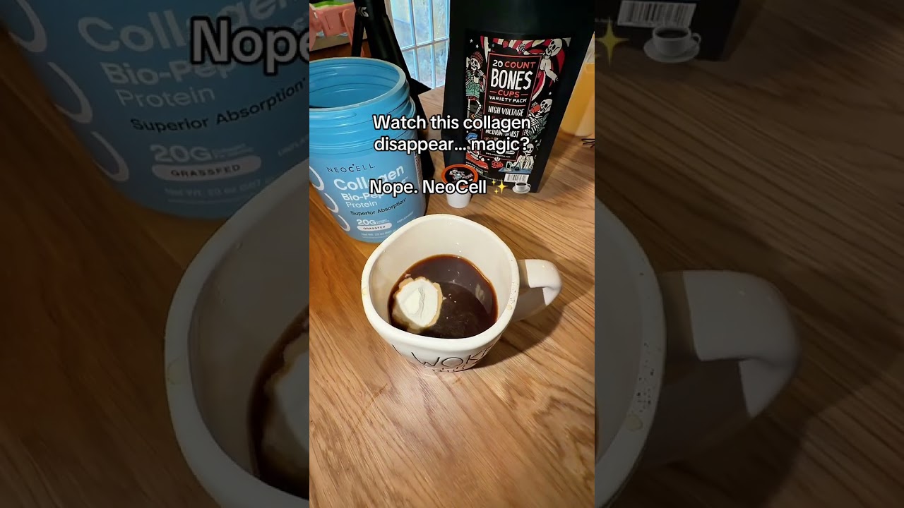 It’s practically magic ✨ NeoCell Collagen dissolves instantly in coffee with zero taste, giving you