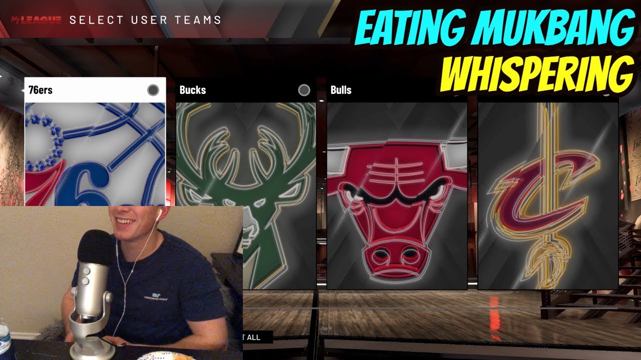 ASMR Gaming: NBA 2K20 | Eating Oranges Mukbang & Whispering - Relaxing Fantasy Draft & 3Peat?!
