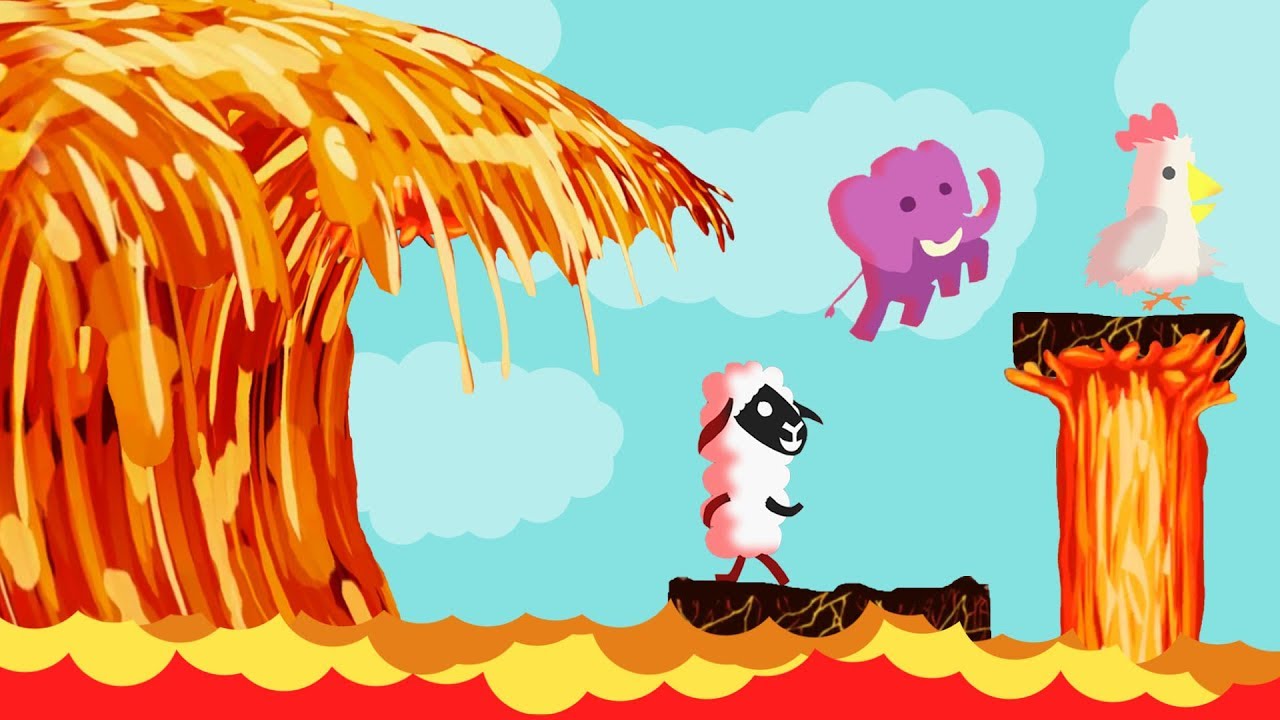 SURVIVE THE LAVA WAVE MAP! (Ultimate Chicken Horse)