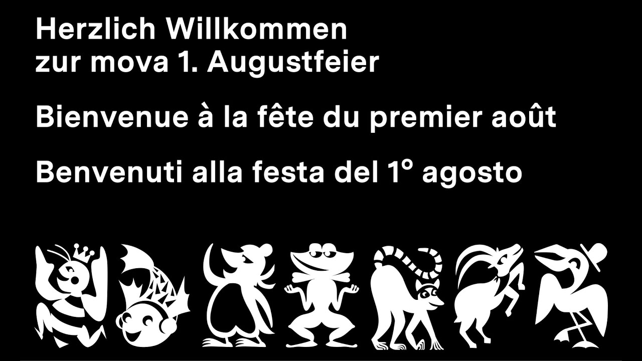 mova 1. Augustfeier | fête du premiere août | festa del 1° agosto