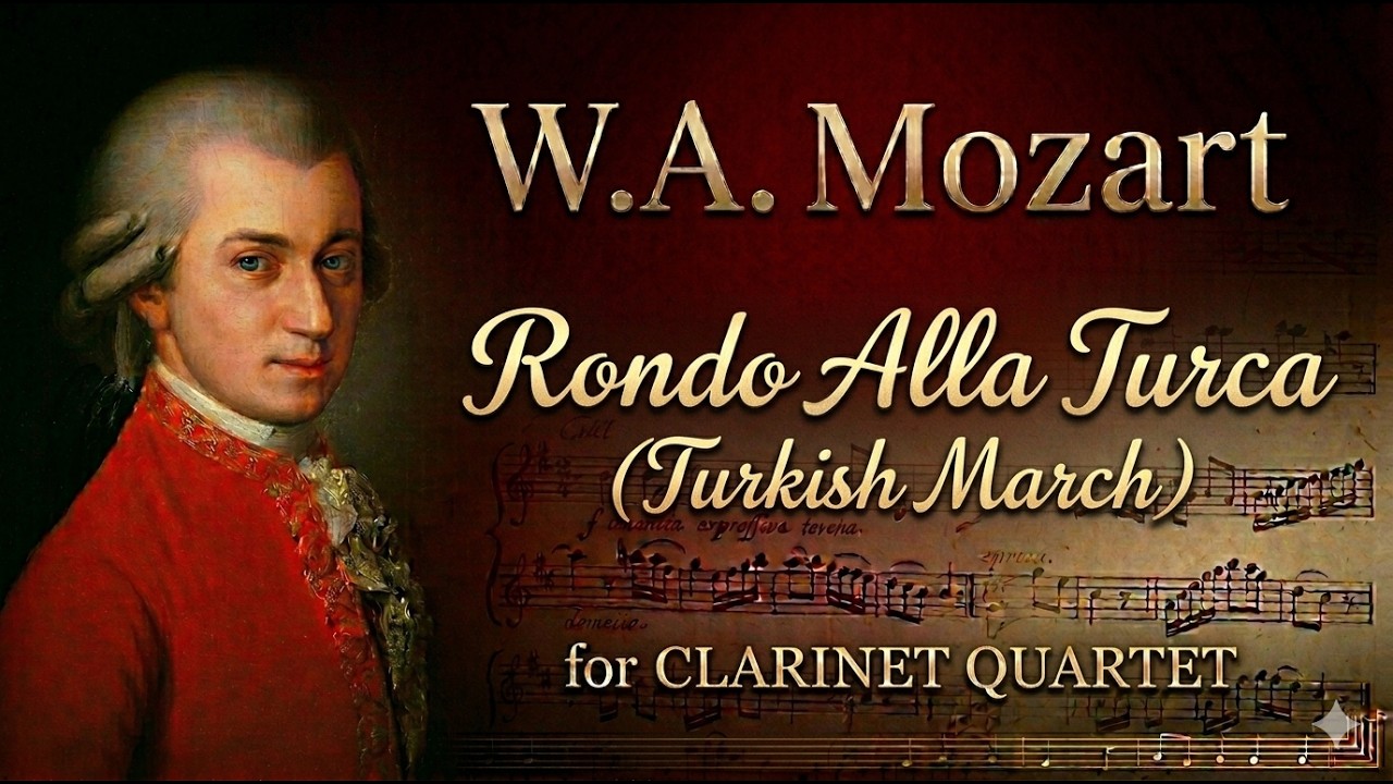 Mozart | Rondo all Turca | for clarinet quartet