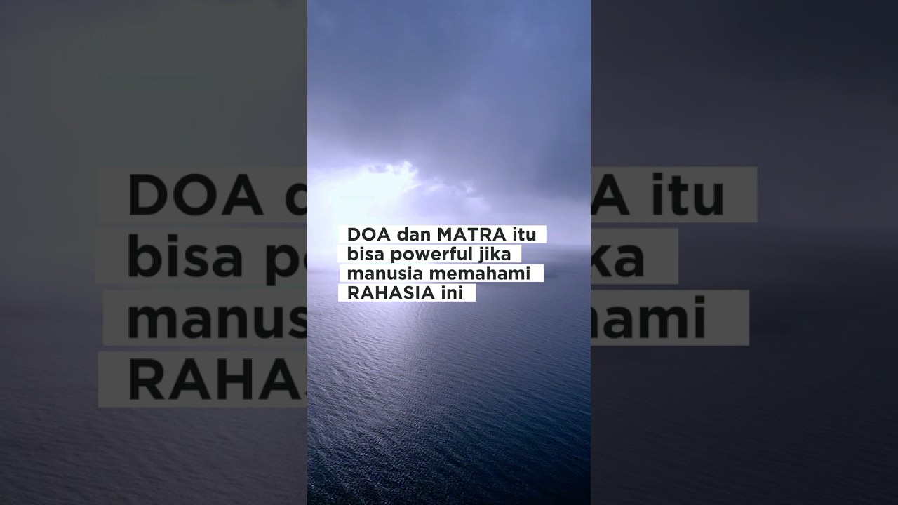SEBENARNYA YANG MEMBUAT DOA TERKABUL ITU MANUSIA SENDIRI  #metafisika #vibrasi