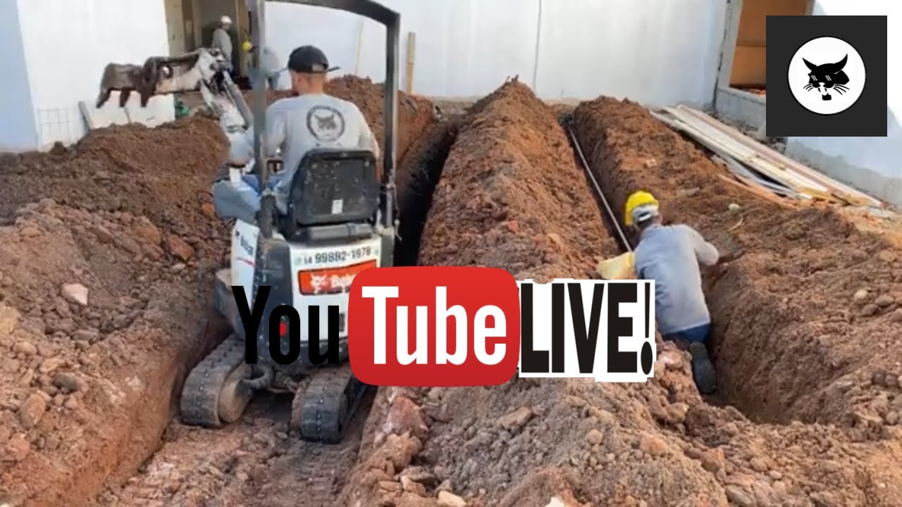 LIVE-Mini Escavadeira Obra Creche