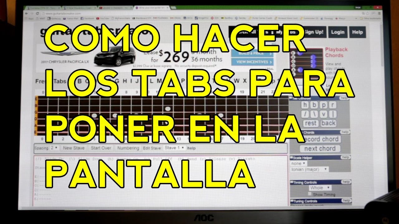 Como hacer los TABS para Tutoriales!