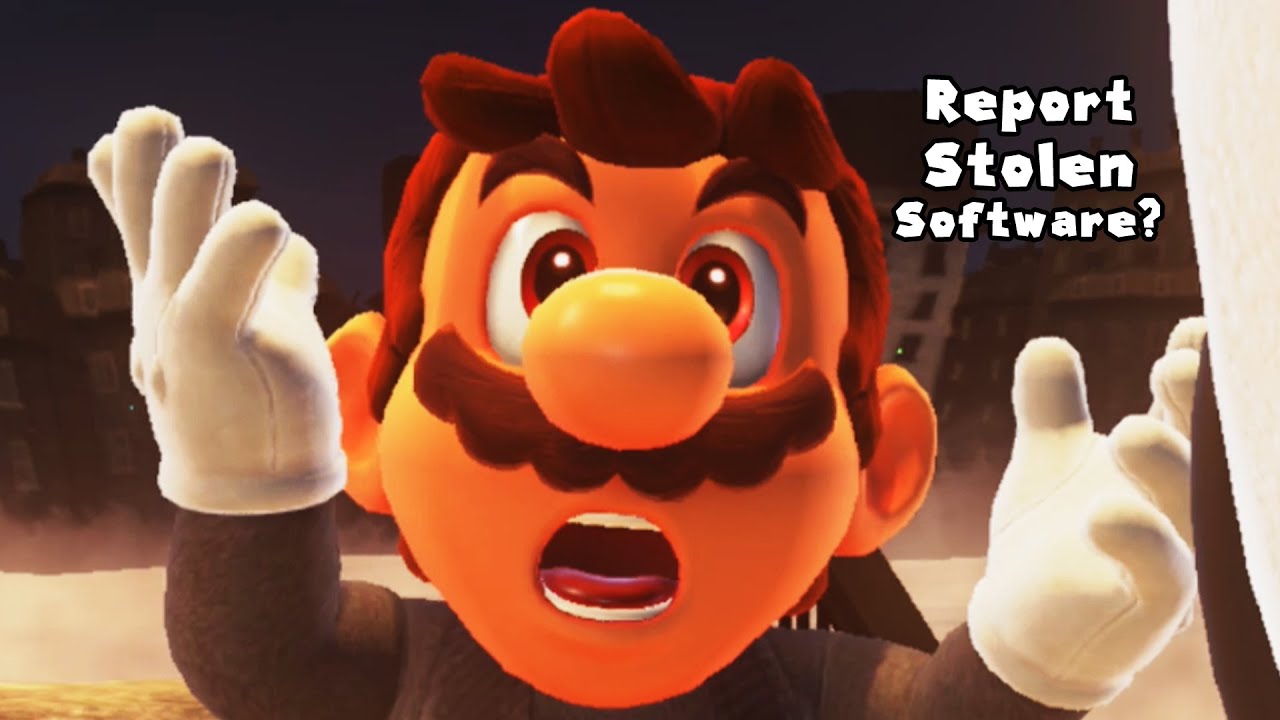 Super Mario Odyssey Anti Piracy Screen