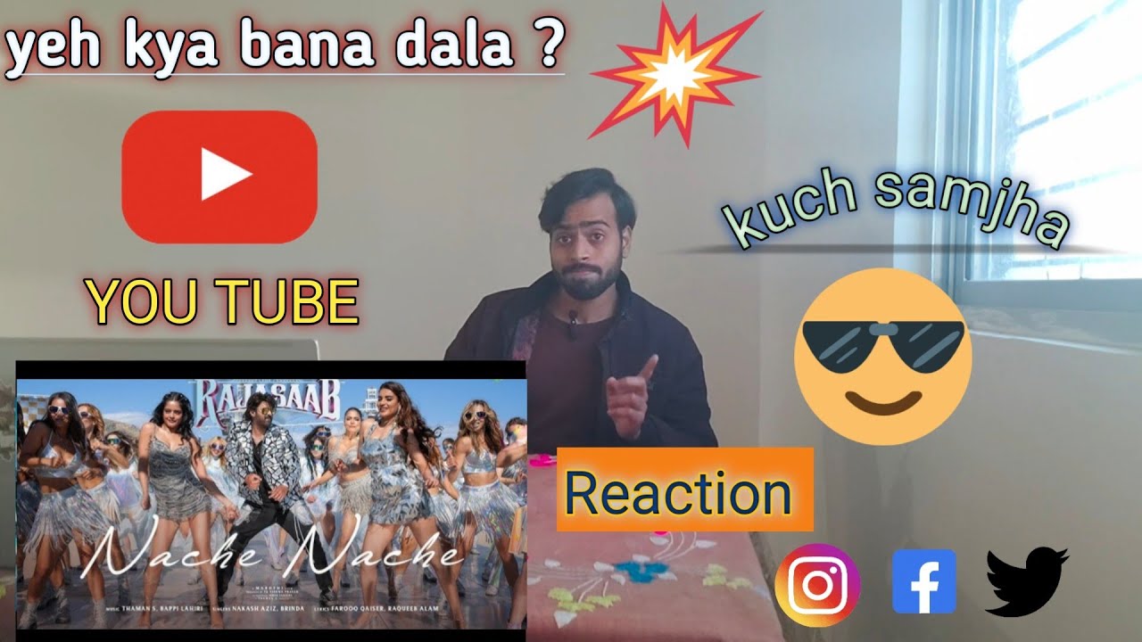 Nache Nache (Raja saab ) song reaction video.😎✅🔥,#yeh kya bana dala?,# reaction video,#Sach mein.