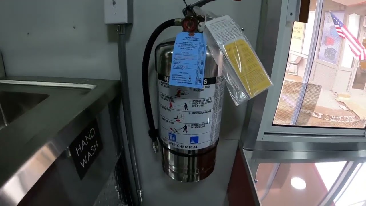 2021 8x16 Food Trailer Fire Suppresion System!