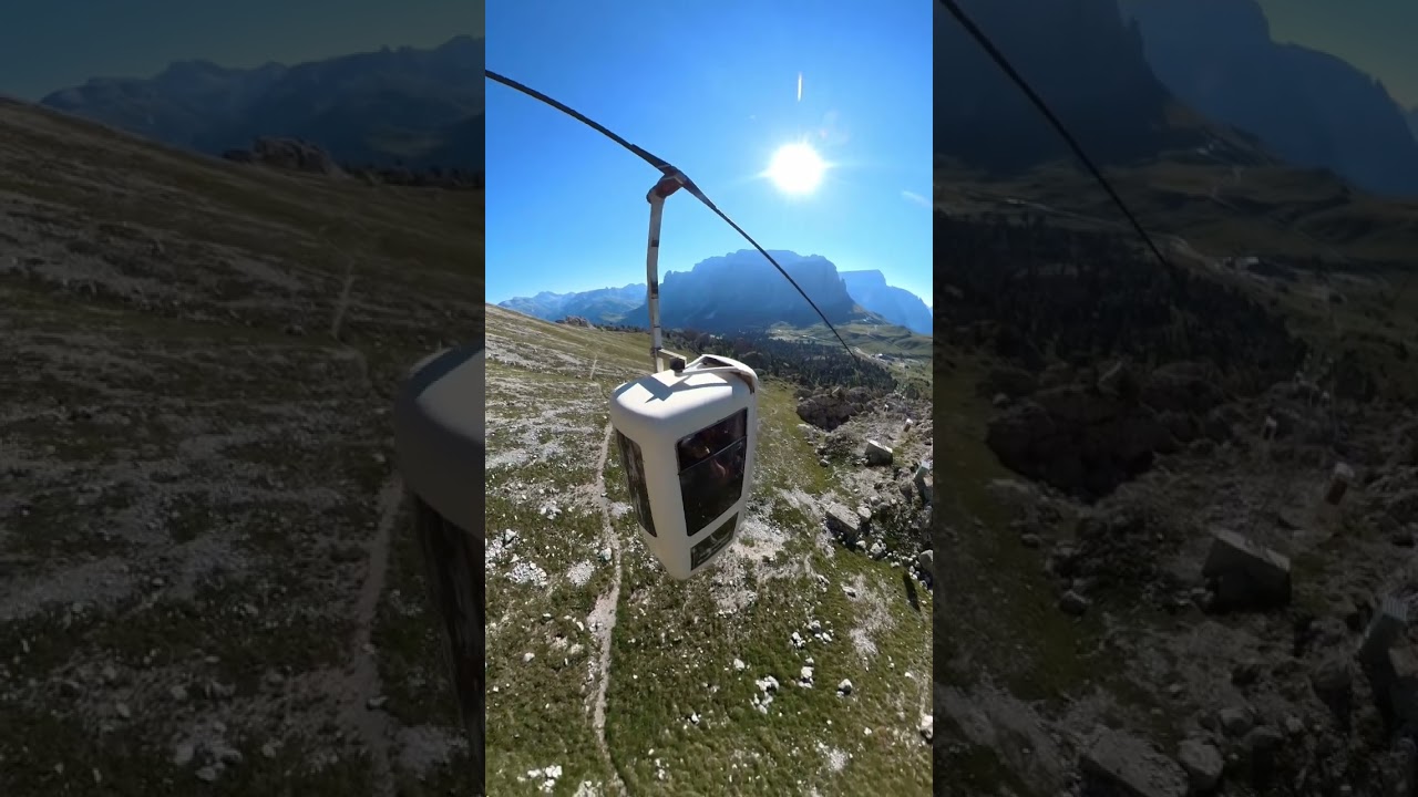 #Gondellift Forcella Sassolungo #beste Seilbahn in den Dolomiten #Stehgondel #Langkofel