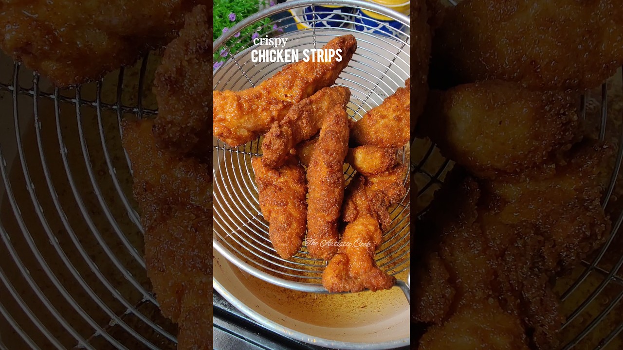 Crispy Chicken Strips | Chicken Tenders 👆😍 #shorts #youtubeshorts #recipe