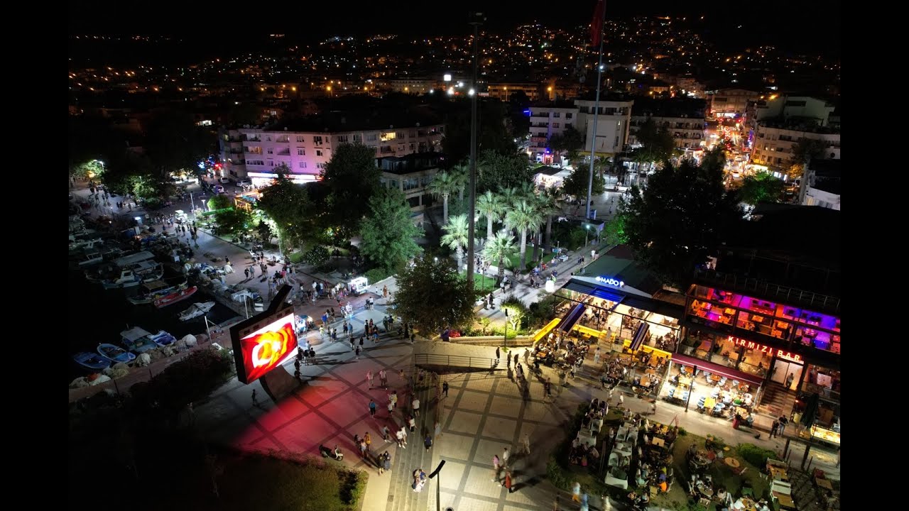 Balıkesir Altınoluk Drone Çekimi 4K Ultra HD 60 Fps | Gece 