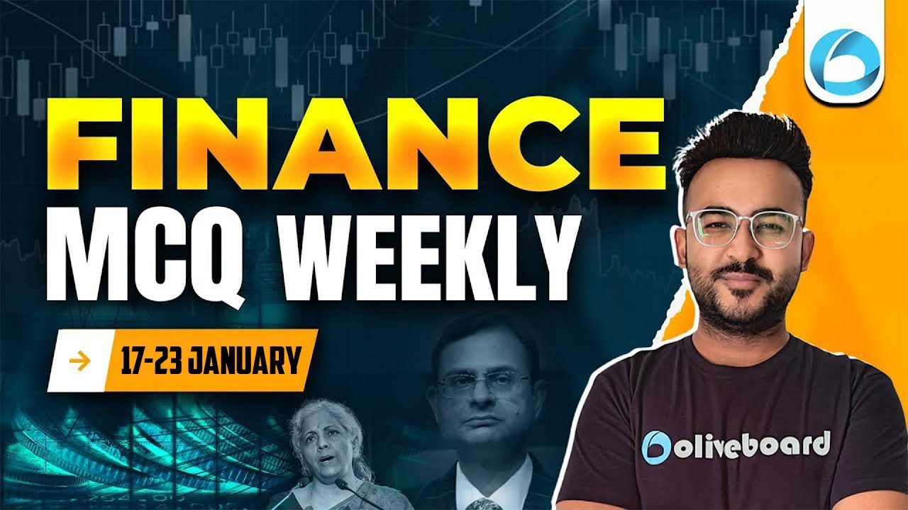 Finance Current Affairs | Top MCQs | 17-23 Jan | RBI Grade B | SEBI Grade A | By Prateek Sir
