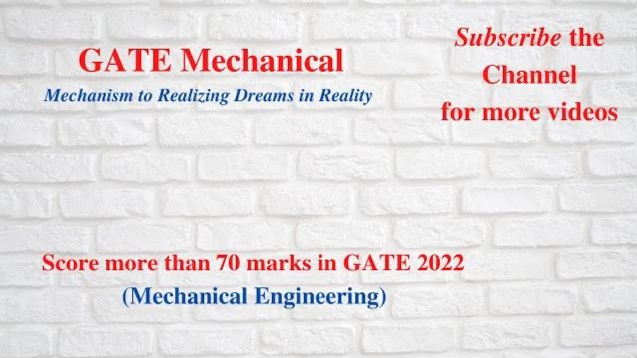 Preparation Strategy| GATE 2022| Mechanical Engg.| Winning Strategy Secrets GATE 2022