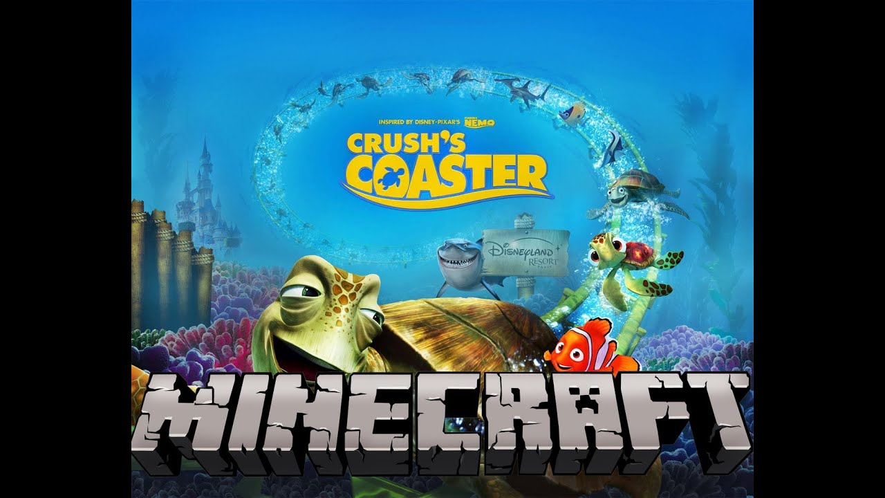 Crush's Coaster - Disneyland Paris HD POV (MINECRAFT)