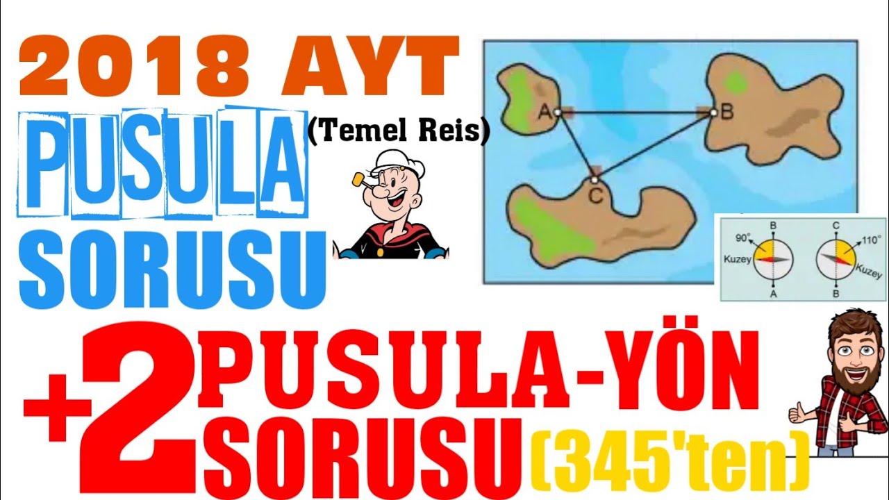 3 BABA PUSULA-YÖN SORUSU (1 ÇIKMIŞ + 2 SORU 345'ten)