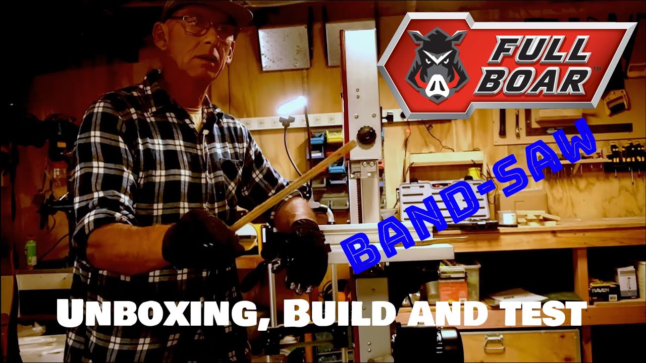 Full Boar Band Saw Unbox, Build, Setup and Test