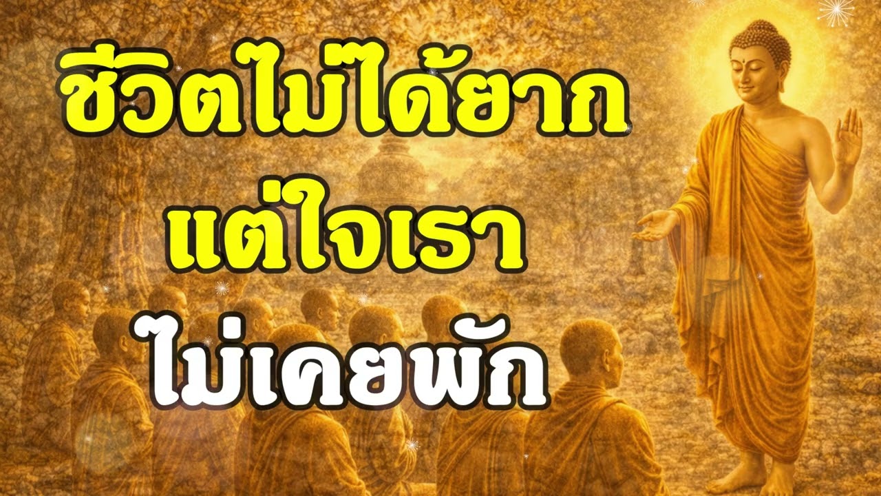 ชีวิตไม่ได้ยาก แต่ใจเราไม่เคยพัก | ฟังธรรมคลายทุกข์ | Ep.55