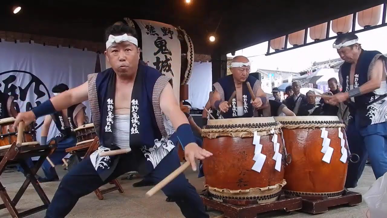 第23回神恩感謝日本太鼓祭2日目　熊野鬼城太鼓　『魔見ヶ島』　～おかげ横丁太鼓櫓～