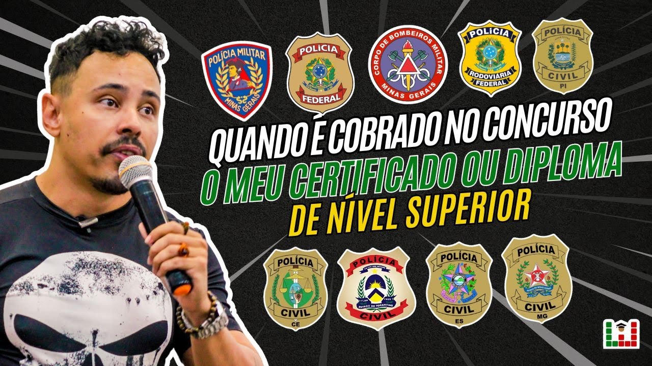 Quando &eacute; cobrado no concurso o meu Certificado o meu Diploma de n&iacute;vel superior - entregar - ter -