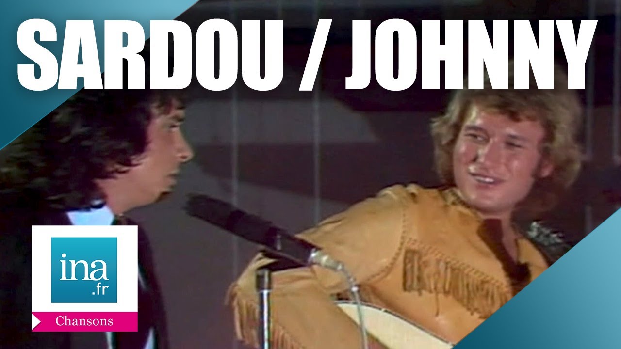 Johnny Hallyday et Michel Sardou 