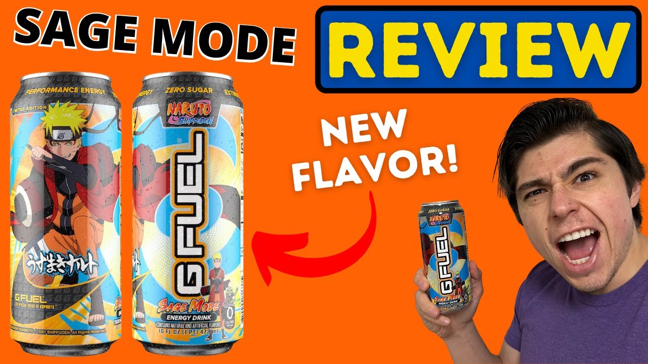 NEW Naruto Sage Mode GFUEL Can REVIEW!