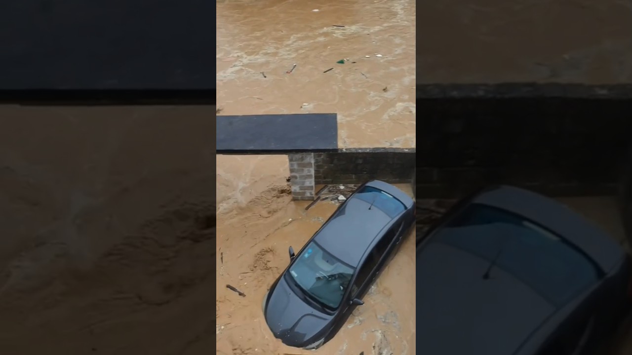 The Massive floods footage #viral #trending #floods #flood #disaster #nature