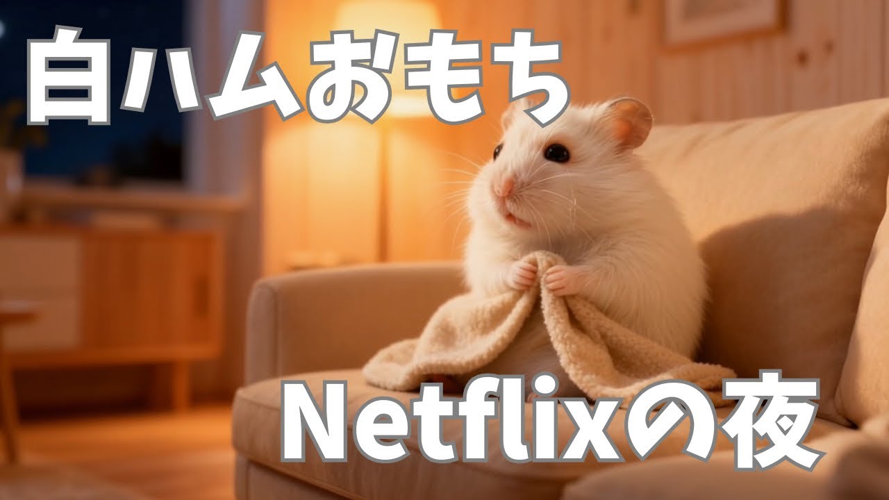 【白ハムおもち】ネットフリックスをみる夜🎬