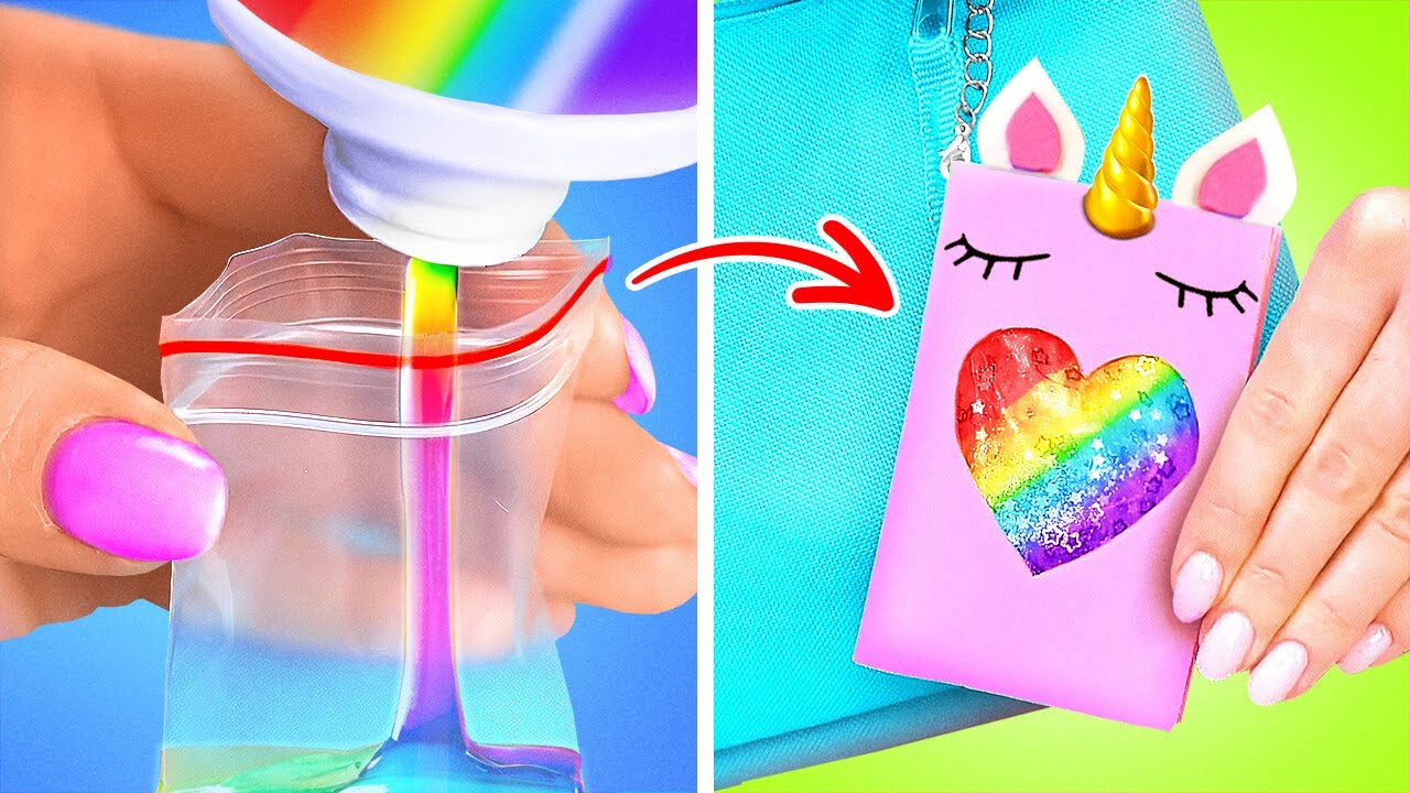 أشغال يدوية بألوان قوس قزح لإضاءة أيام دراستك 🌈🎒